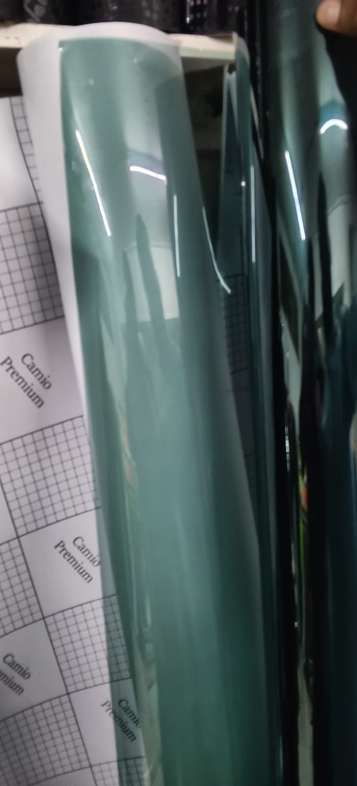 Green reflective glass film roll material