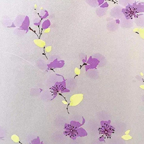 Decorative glass film pattern for windows and partitions